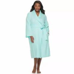 Plus Size Croft & Barrow® Shawl-Collar Waffle Robe