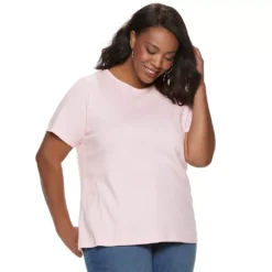 Plus Size Croft & Barrow® Essential Crewneck Tee