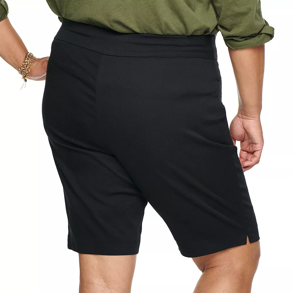 Plus Size Croft & Barrow® Effortless Stretch Bermuda Shorts - Image 2