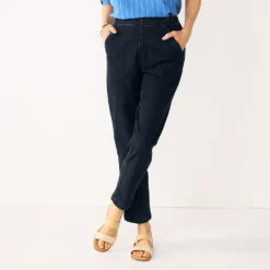 Women's Croft & Barrow® Classic Pull-On Jeans