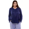 Plus Size Croft & Barrow® Whisperluxe Long Sleeve Pajama Top