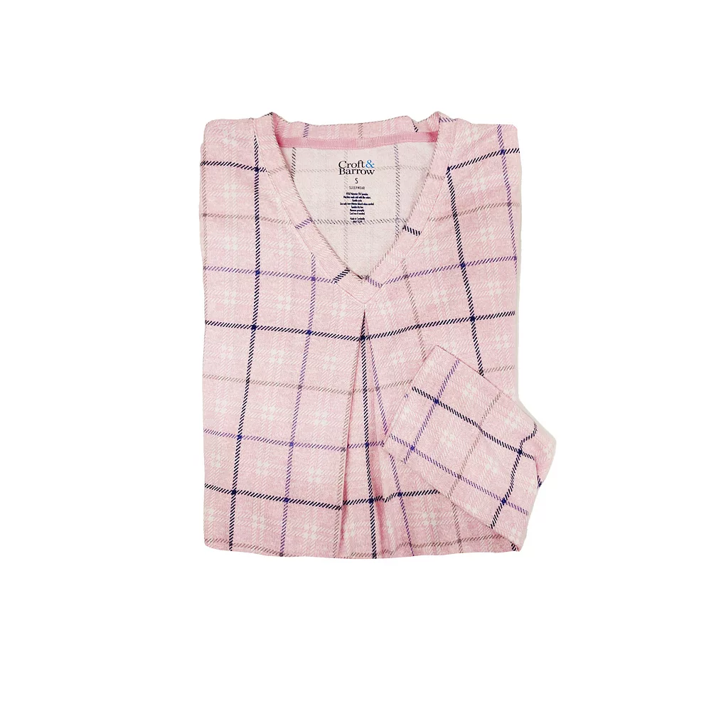 Plus Size Croft & Barrow® Whisperluxe Long Sleeve Sleepshirt - Image 4