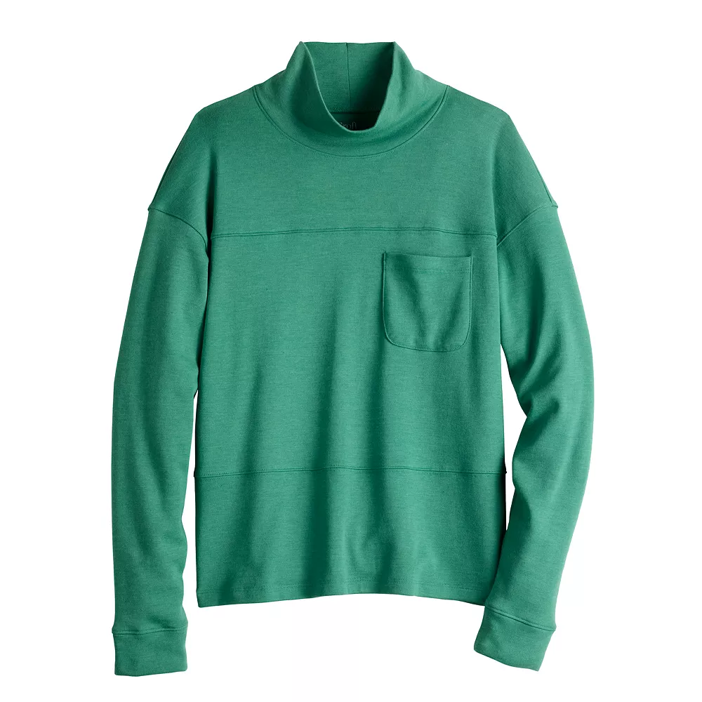 Women's Croft & Barrow® Mockneck Sweatshirt - Image 3