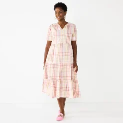 Women's Croft & Barrow® Tiered Midi Dress
