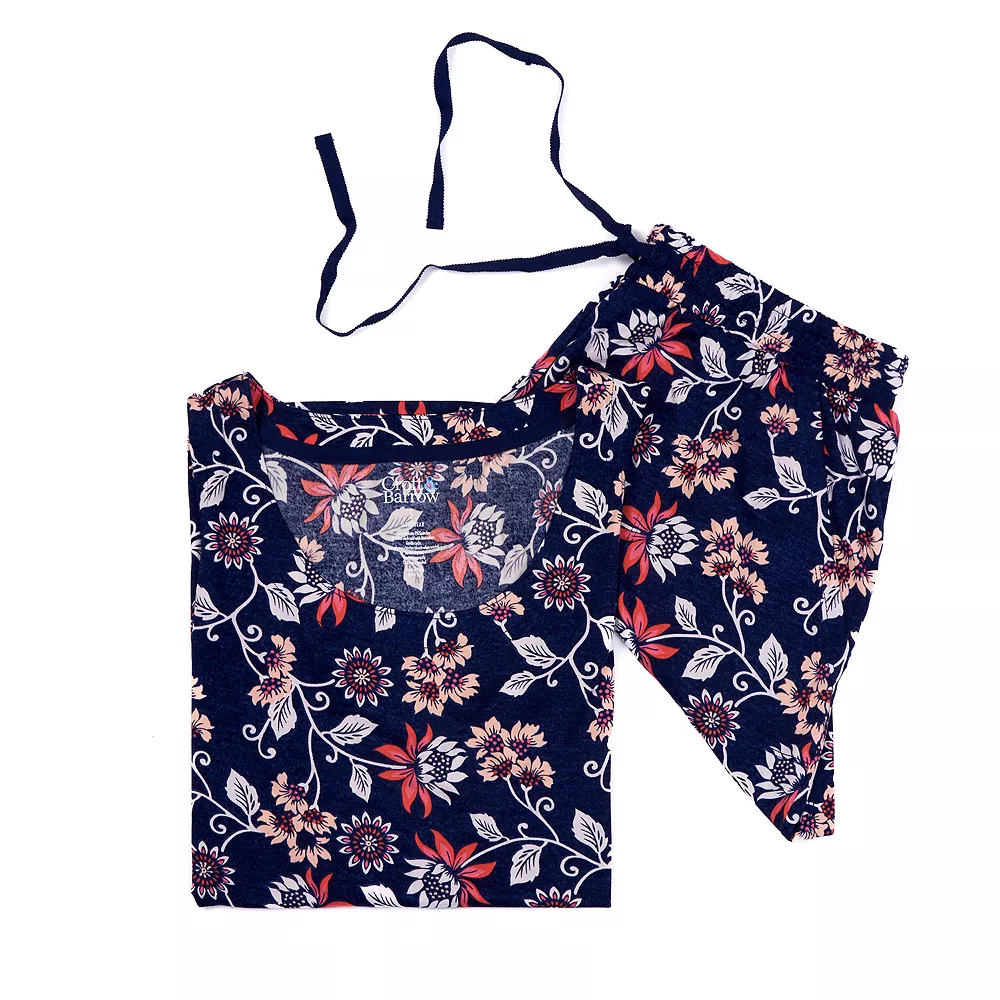 Women's Croft & Barrow® Luxe Pajama Tank & Pajama Shorts Sleep Set - Image 3